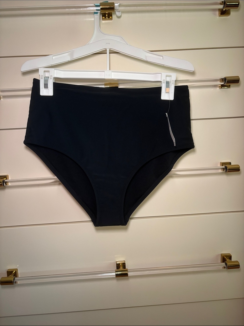 Old Navy High-Waist Black Swim Bottoms